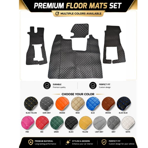 Eco leather floor mats - mats, set