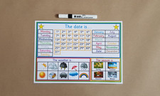 Calendar and dry - , wipe