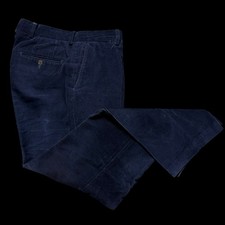 Men’s Hackett Corduroy Smart Chino Trousers W34R Navy Velluto Duca Visconti