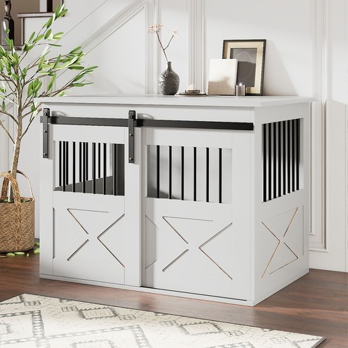 Large wooden dog - large, crate