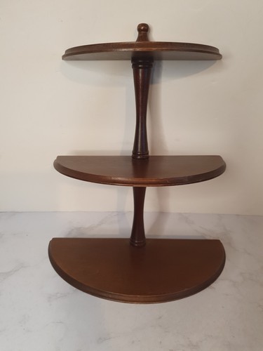 Vintage three tier half moon - half,