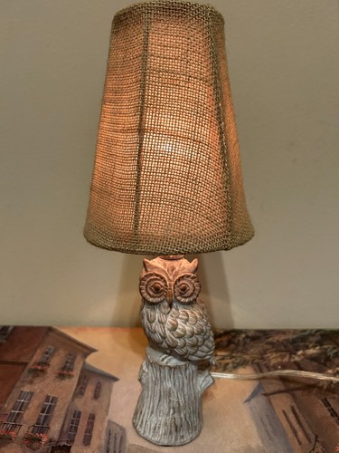 Small owl rustic table - owl,