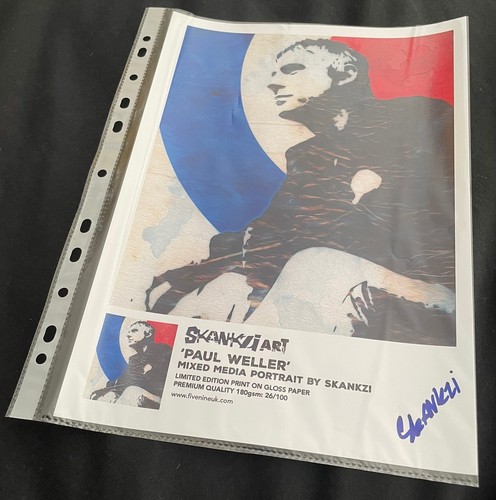 Paul weller ltd edn print - weller, a4