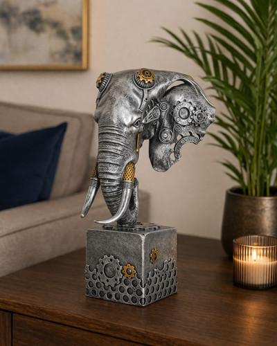 Steampunk elephant head - steampunk,