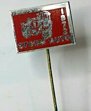 Vintage 1960's Car stick pin Badge Showing  1872 steam car 15 x 20 mm 