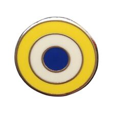 LEEDS RETRO TARGET FOOTBALL HARD ENAMEL PIN BADGE FREE UK 48HR POST