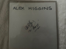 ALEX HIGGINS SIGNED