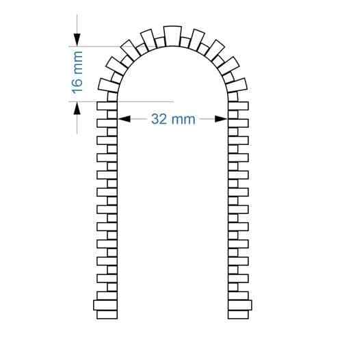 Arched quoins 32x16mm - quoins,