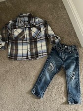 Next Shirt & Dark Jeans Boys