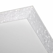 White UPVC Flat Door Panel 20mm 24mm 28mm Thick Plastic Infill Foam Filled