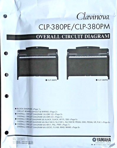 Yamaha clp 380pe 380pm - yamaha, clp-380pe