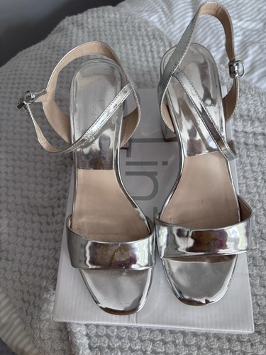 Zara silver chunky - , heels
