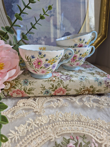 Set vintage shelley - of, 3