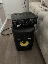 Pyle PT-272BT Stereo Power Amplifier + KRK Rokit 5 Studio Monitor Speaker
