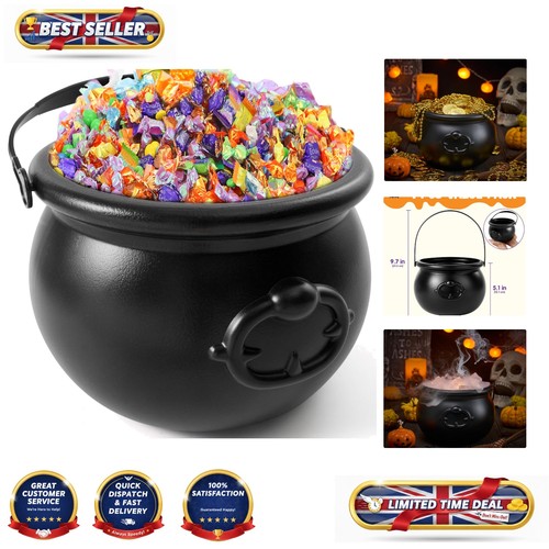 Spooky large black cauldron - black,