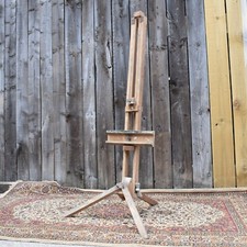 Antique Vintage Beech Folding Artist Studio Easel Painting Picture Display Stand