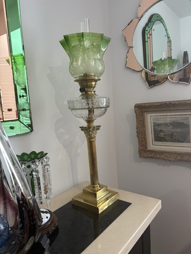 Victorian oil lamp - oil,