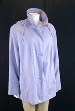 Cotswold Collection Lilac Hooded Lightweight Coat Size 20 Polyester Blend