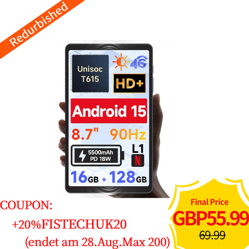 Bncf8 tablet unisoc t615 - bncf8.7",