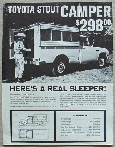 Toyota stout camper usa - toyota,