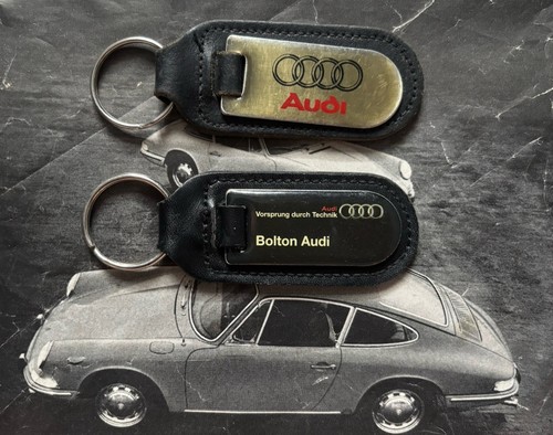Two genuine audi keyrings - genuine,