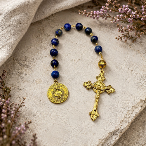 Lapis sacred heart pocket - sacred,