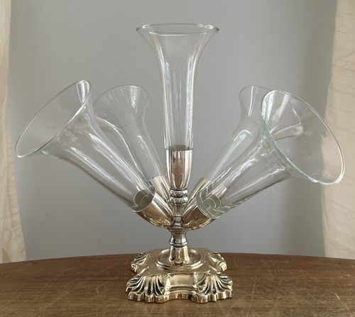 Silverplated trumpet - silverplated, 5-trumpet