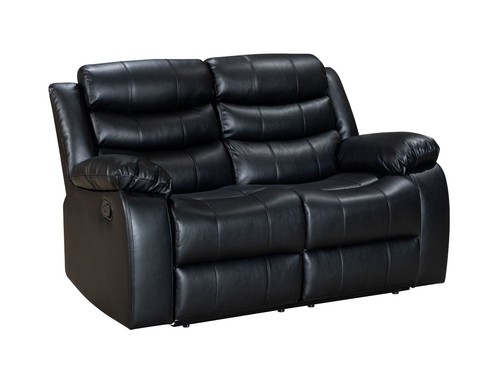 Roma recliner sofa - black, grey