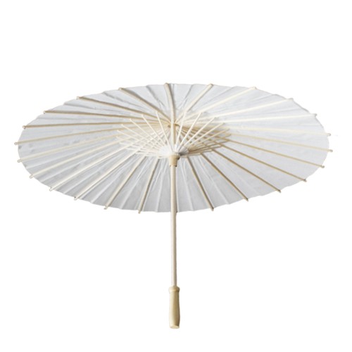 White paper parasol umbrella - white,