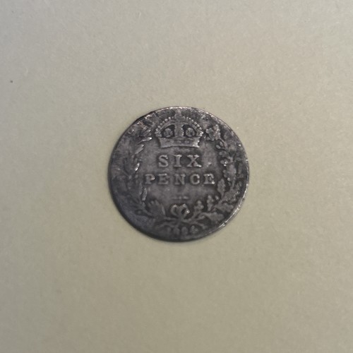 Silver sixpence 1894 queen - silver,
