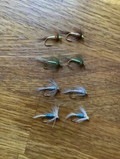 CLEARANCE 👀8 X ASSORTED SOFT HACKLED BUG NYMPH /TROUT FISHING FLIES SIZE 12 (87
