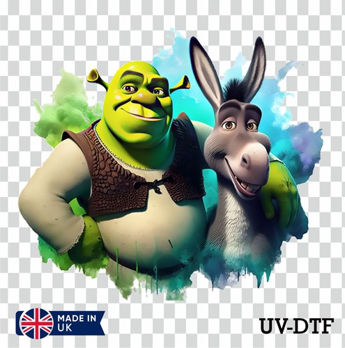 Shrek and donkey dtf - and,