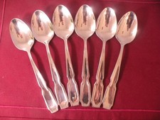 Set Of 6 Oval Soup Spoons
