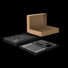 NCASE M2 Grater Silver mATX/ITX Flatpack, Cable Kit, Fan Bracket, Case Feet NEW