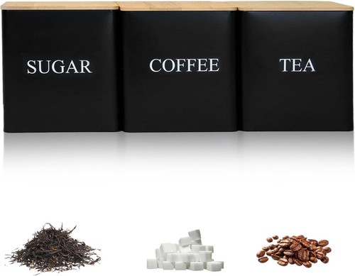 Stackable tea coffee sugar - stackable,