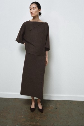 Nwt zara brown knit top - nwt,