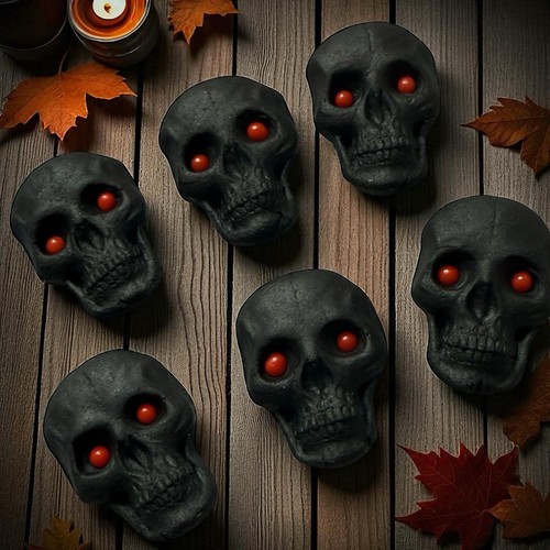 Edible black skulls fondant - edible,