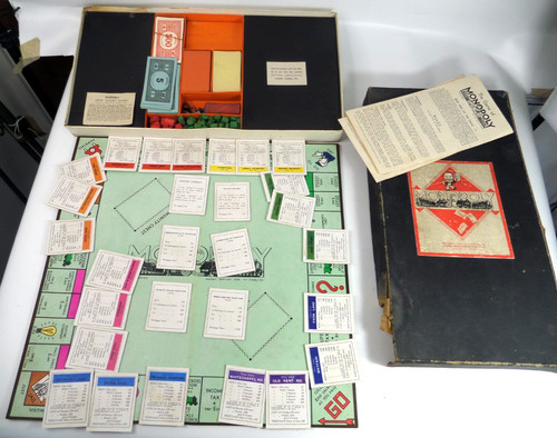 Antique monopoly board - antique,