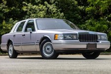 1991 lincoln town car silver - 1991,