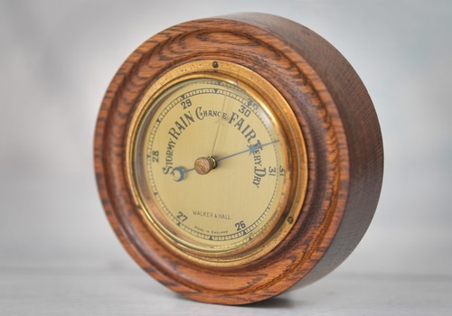 Vintage walker hall aneroid - vintage,