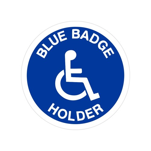 Blue badge disabled self - blue,