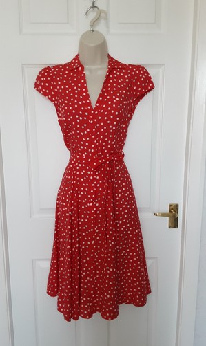 Fit flare tea dress - &, polka