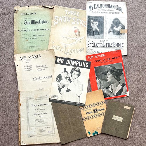 Vtg sheet music ephemera - sheet,
