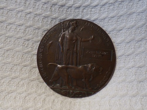 Ww1 death plaque memorial - plaque,