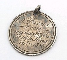 Georgian Silver Coin Pendant