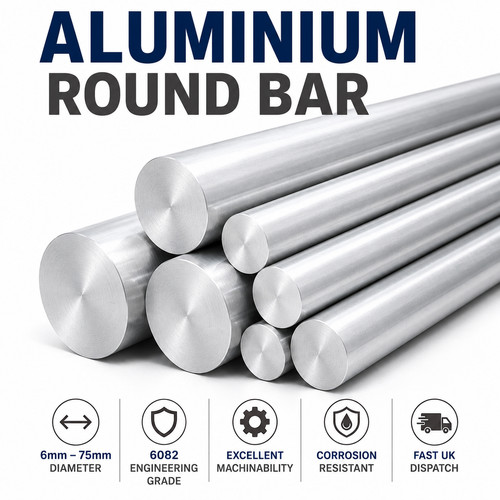 Aluminium round bar - aluminium, rod