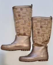 UGG 5700 Logo Rain Boots Wellies Champagne uk 5.5 eu 38