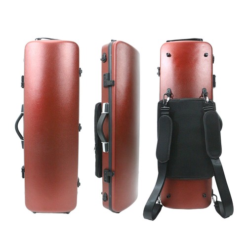 Red violin case carbon - violin,