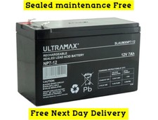 1 x Ultramax 12V 7AH Stannah Acorn Brooks Bison Minivator STAIRLIFT BATTERY