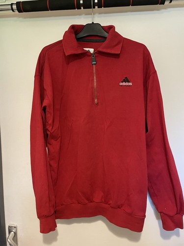 Adidas vintage jumper with zip - adidas,